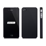 iPhone 4S/4 両対応ケース (アイフォン 4S/4 カバー) | Hard case for iPhone4S/4 (iPhone4S/4用ハード ケース) マットブラック (保護フィルム付) | IRUAL au/Softbank対応