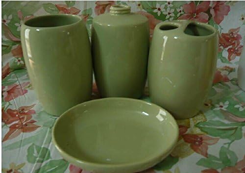 Personal Bathroom Set European Minimalist green Toiletries / ceramic bathroo four-piecesm set / bathroom accessories