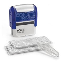 Colop 1093602200 Textstempel Printer 30/2 Set 47 x 18 mm Kissen, 5-zeilig, schwarz