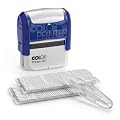 Colop 1093602200 Textstempel Printer 30/2 Set 47 x 18 mm Kissen, 5-zeilig, schwarz