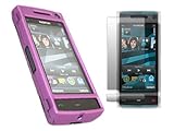 iTALKonline PURPLE HYBRID Hard Case/Cover/Skin & LCD Screen Protector for N ....