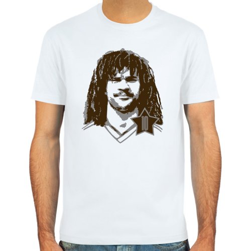 T-Shirt Ruud Gullit ::: Farbauswahl: skyblue, sand oder weiß ::: Fußball-Kult