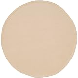 Golden Yellow Tan Leather Look Charger-Center Round Placemat