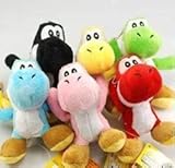 6 PC Super Mario Bros Brothers Yoshi 5" Doll Plush New KTWJ154