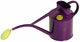 Bosmere V177A Haws Indoor Metal 2-Pint Watering Can with Rose and Gift Box, Aubergine