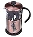 Gourmet 2.5 Cup Matte Copper French Press Coffee Brewer with S Shaped Design