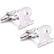 Letter R Initial Cufflinks Letter R Initial Cufflinks