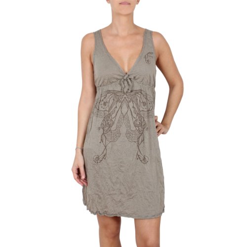 Timezone Damen Kleid (knielang) 14-0002 Cosma dress, Gr. 38, Grau (cinder grey melange 907 Preisvergleich