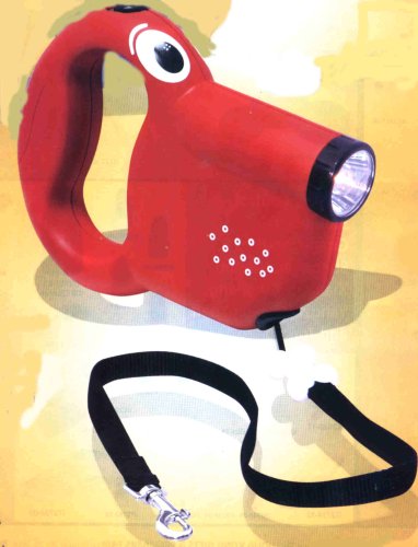 Retractable Dog Leash with Flashlight.