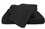MARRIKAS Egyptian Cotton 2 Piece WASH CLOTH Set BLACK
