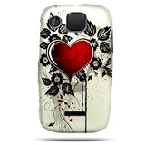 Hard Snap-on Shield RUBBERIZED With SACRED HEART Design Faceplate Cover Sle ....