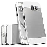 Galaxy S6 Case, OBLIQ [Slim Meta][Satin Silver] Thin Bumper Fit Armor Scratch Resist Metallic Finish Dual Layered Heavy Duty Hard Protection Hybrid High Quality Case (for Samsung Galaxy S6)