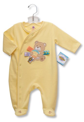 Taggies Bear Applique Sleep n Play - Yellow, 6-9 Months