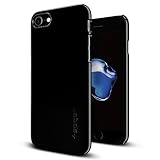 【Spigen】 iPhone 7 ケース, シン・フィット [ ハードケース スリム ] アイフォン 7 用 カバー (iPhone 7, ジェットブラック)