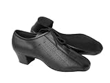 Men Latin Rhythm Salsa Signature S409 Blk Leather 1.5
