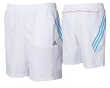 Mens Adidas Hurricane White Woven Climalite Tennis shorts with ZIP POCKETS