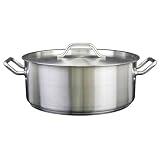 20 Qt Brazier with Cover Stainless Steel Commercial Grade *NSF Approved*