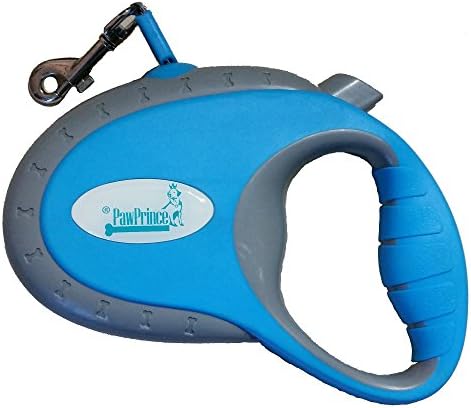 Dog Retractable Leash - 16 Ft Retractable Dog Leash Long - Strong Ribbon Dog Leash Won't Cause Burns or Cuts - Comfortable High Grip Handle - Comes with FREE eBook Guide on Dog Walking Training - 100% MONEY BACK GUARANTEE - Buy Now! (Blue)