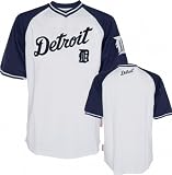 Detroit Tigers Jersey: Stitches White V-Neck Jersey