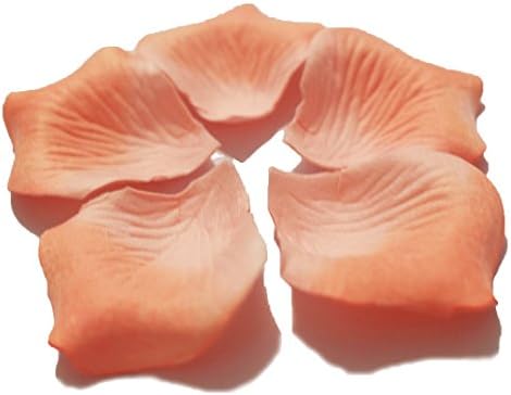 LOOTO 500pcs Rose Petals Wedding Flowers Favors for you special wedding (Gradient orange)