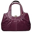 AUTHENTIC COACH ERGO LEATHER PLEATED KISSLOCK FRAME SATCHEL 12248 (Magenta)