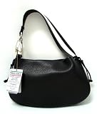 CARBOTTI Italian Designer Shoulder Bag Purse Small Hobo in White Leather