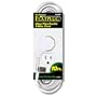 TRC 90508 Flatplug Ultra Thin Profile 3 Wire Cord 10-Foot 16/3 White