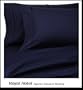 Royal Hotel's 1200 Thread Count 4pc King Size Bed Sheet Set 100% Egyptian Cotton, Sateen Stripe, Deep Pocket, 1200 TC, Stripe Navy Blue