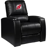 Home Theater Recliner with NHL Logo Panel Team: New Jersey Devils