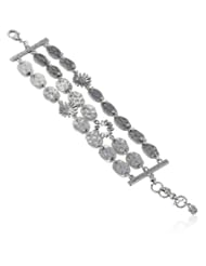 Lucky Brand "Adorn You" Hammered Flex Wrap Bracelet, 1.5"