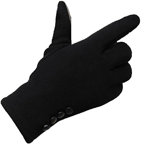 Tuteur Womens Warm Solid-Colored Touchscreen Winter Gloves