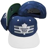 Toronto Maple Leafs Blue/White Two Tone Snapback Adjustable Plastic Snap Back Hat / Cap