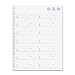 Blueline MiracleBind Telephone and Address Refill Sheets, 25 Sheets, 11 x 9.0625 Inches (AFT11050R)