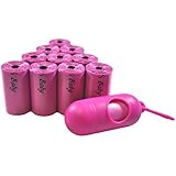 220 Disposable Diaper Refill Bags with FREE Dispenser, Unscented (Color: Pink)