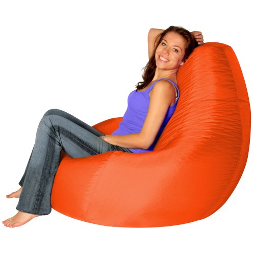 Designer Recliner Gaming Bean Bag ORANGE - Indoor & Outdoor Beanbag Chair (Water Resistant) by Bean Bag Bazaar® top Garden Furniture product Designer Recliner Gaming Bean Bag ORANGE - Indoor & Outdoor Beanbag Chair (Water Resistant) by Bean Bag Bazaar® picture