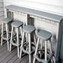 Leisure Accents Spa Bar and Counter, Gray/Beige, 74 Inches Long by 36 Inches High