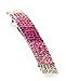 Women's Rhinestone Metal Hair Barrette Clip Hair Pin Antique Silver IMB2080