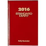 AT-A-GLANCE Standard Diary 2016, Daily Diary, 5 x 7.5 Inches, Red (SD38713)