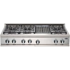 DCS Gas Cooktop 48 Inch Propane Gas Cooktop W/ Grill By Fisher Paykel - CP-486GL