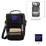 Kansas State Wildcats NCAA Duet Wine and Cheese Tote (Black/Grey) (Embroidered Logo)