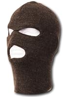 Face Ski Mask 3 Hole, Coffee Brown