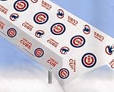 Chicago Cubs Plastic Table Cover Heavy Duty Officially Licensed Team Logo