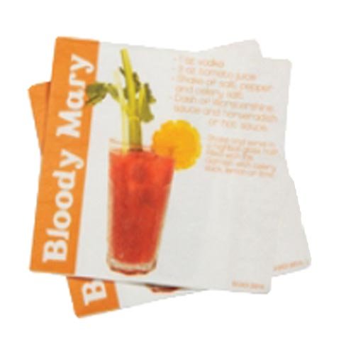 DCI Cocktail Napkins with Bloody Mary Drink Recipe, 20-Pack