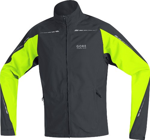 GORE RUNNING WEAR Herren Jacke GORE-TEX MYTHOS, black/neon yellow, XL