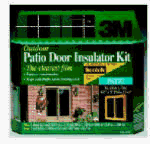 3M 2174W Outdoor Patio Door Insulator Kit with Tape Dispenser