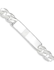 Sterling Silver Figaro ID Bracelet