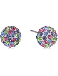 Sterling Silver Crystal Ball Studs
