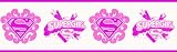 Supergirl White Wallpaper Border by York in York Kids III
