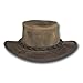 Barmah Hats Foldaway Bronco Leather Hat 1060BL / 1060BR / 1060RU