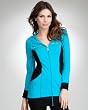 bebe Logo Slim Long Colorblock Hoodie - WEB EXCLUSIVE
